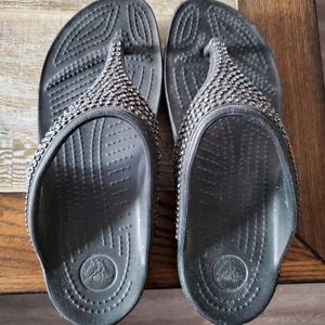 Crocs Diamante Flip Flops